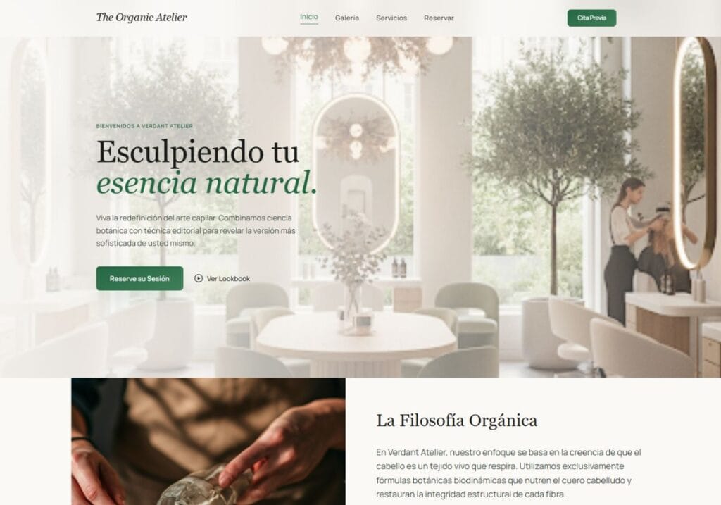 webs para peluquerias economicas